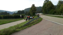 Verunfalltes Fahrzeug