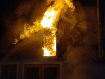 Großbrand in einer Schreinerei