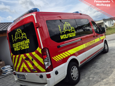 Neu folierter MTW der FF Wolfsegg