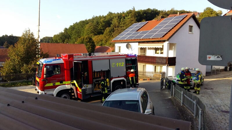 Aufstellung Fahrzeug im  Einsatz